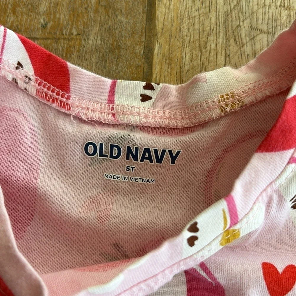 Old Navy Pink Apple Patterned Dress 5t